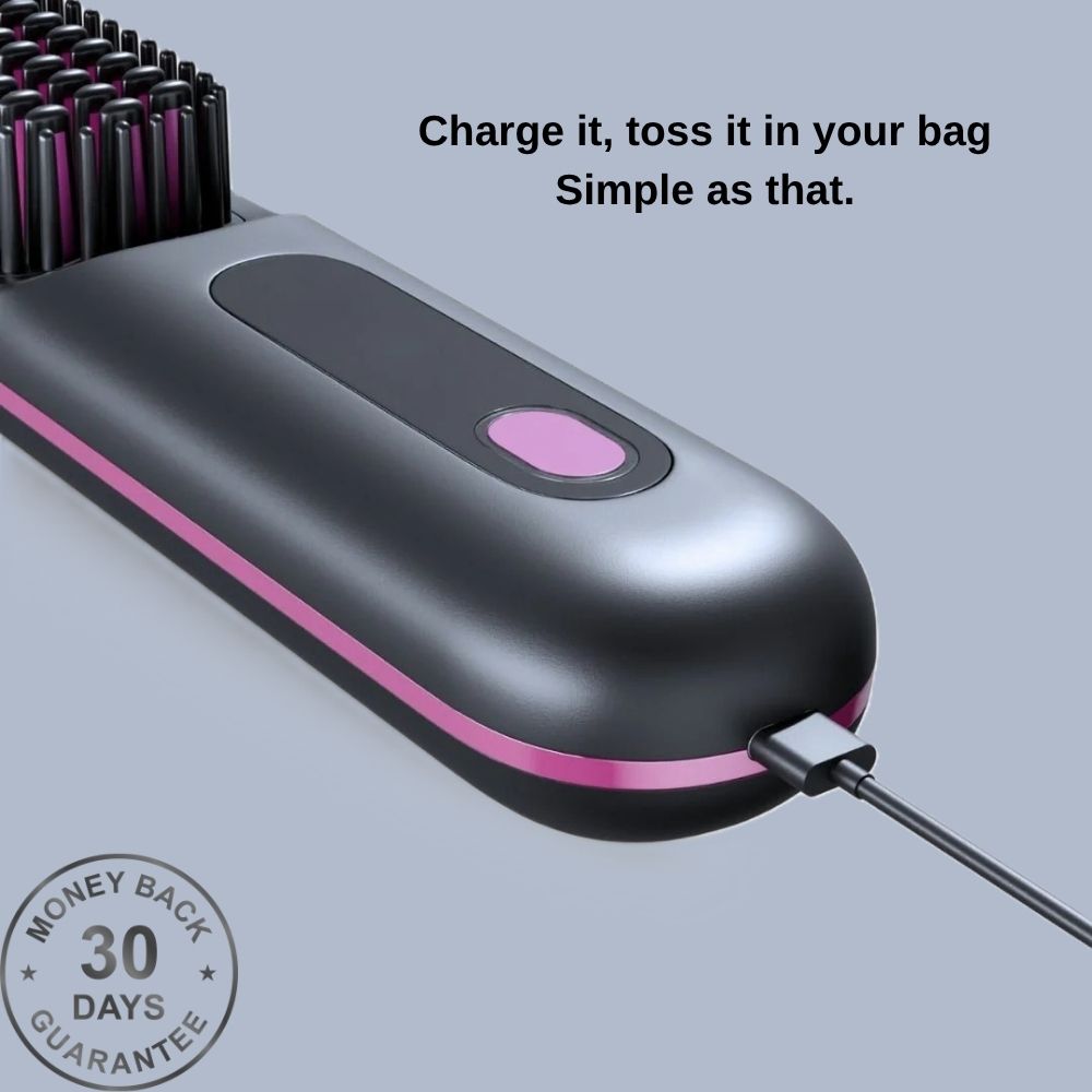 Valetta™ Portable Straightener Brush-PRO