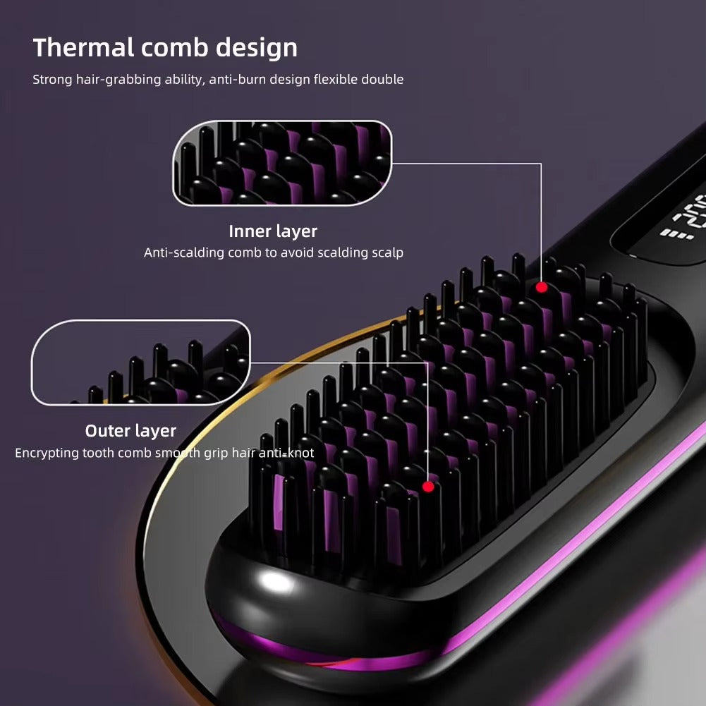 Valetta™ Portable Straightener Brush-PRO